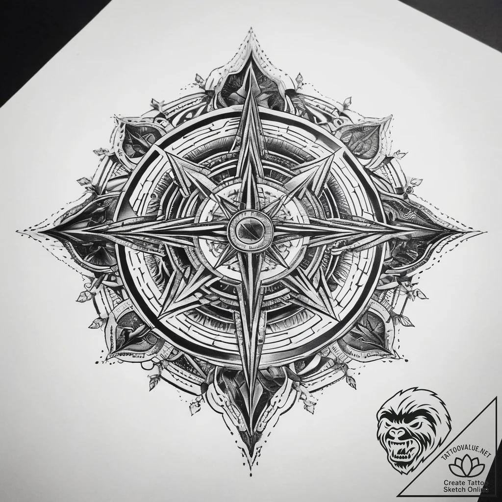 Tattoo sketch cosmic story, ink illustration... - tattoo sketch (№1757423563_0, 09.09.2025 13:12) — tattoovalue.net