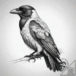 Tattoo sketch american crow, tattoo drawing o… – tattoo sketch (№1757423954_0, 09.09.2025 13:19) — tattoovalue.net
