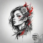 Tattoo sketch cosmic creation, tattoo sketch… – tattoo sketch (№1757424341_0, 09.09.2025 13:25) — tattoovalue.net