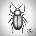 Tattoo sketch confused flour beetle, artistic… – tattoo sketch (№1757424923_0, 09.09.2025 13:35) — tattoovalue.net
