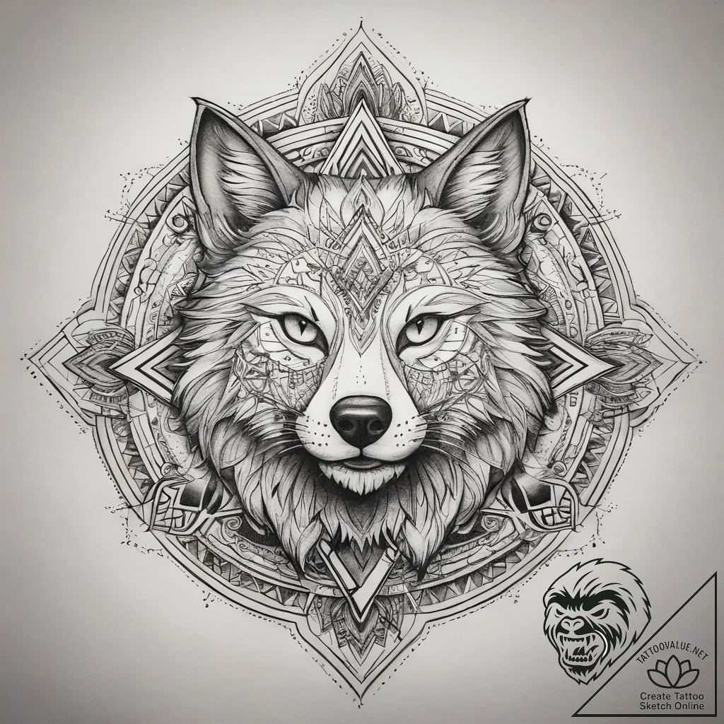 Tattoo sketch tom and jerry with a wolf, arti... - tattoo sketch (№1757426698_0, 09.09.2025 14:04) — tattoovalue.net