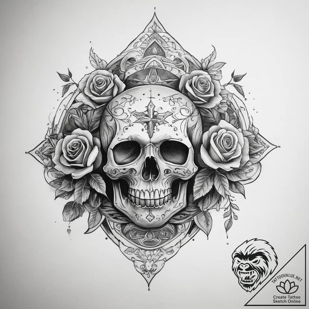 Tattoo sketch cosmic scene, artistic tattoo s... - tattoo sketch (№1757429633_0, 09.09.2025 14:53) — tattoovalue.net