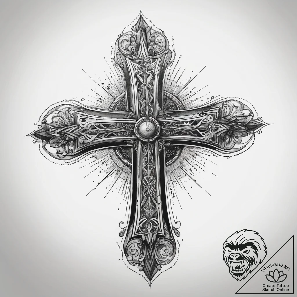 Tattoo sketch kribensis, concept art for tatt... - tattoo sketch (№1757430028_0, 09.09.2025 15:00) — tattoovalue.net