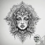 Tattoo sketch sacred identity, concept art fo… – tattoo sketch (№1757431190_0, 09.09.2025 15:19) — tattoovalue.net