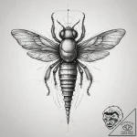 Tattoo sketch sticktight flea, ink illustrati… – tattoo sketch (№1757431391_0, 09.09.2025 15:23) — tattoovalue.net