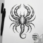 Tattoo sketch scorpio zodiac symbol, concept… – tattoo sketch (№1757431781_0, 09.09.2025 15:29) — tattoovalue.net