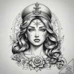 Tattoo sketch sacred mercy, tattoo sketch des… – tattoo sketch (№1757431979_0, 09.09.2025 15:32) — tattoovalue.net