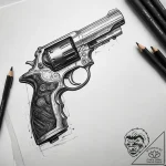 Tattoo sketch blade runner deckard’s gun, art… – tattoo sketch (№1757433761_0, 09.09.2025 16:02) — tattoovalue.net