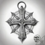 Tattoo sketch keychain with a symbol, tattoo… – tattoo sketch (№1757435531_0, 09.09.2025 16:32) — tattoovalue.net