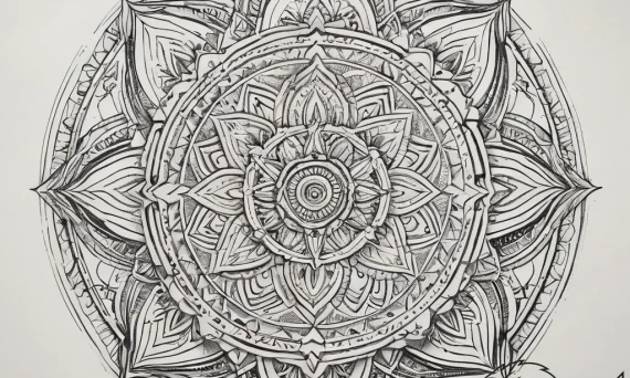 Tattoo sketch blessed being, ink illustration... - tattoo sketch (№1757436906_0, 09.09.2025 16:55) — tattoovalue.net