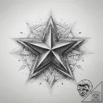 Tattoo sketch crop top with a star, tattoo fl… – tattoo sketch (№1757437698_0, 09.09.2025 17:08) — tattoovalue.net