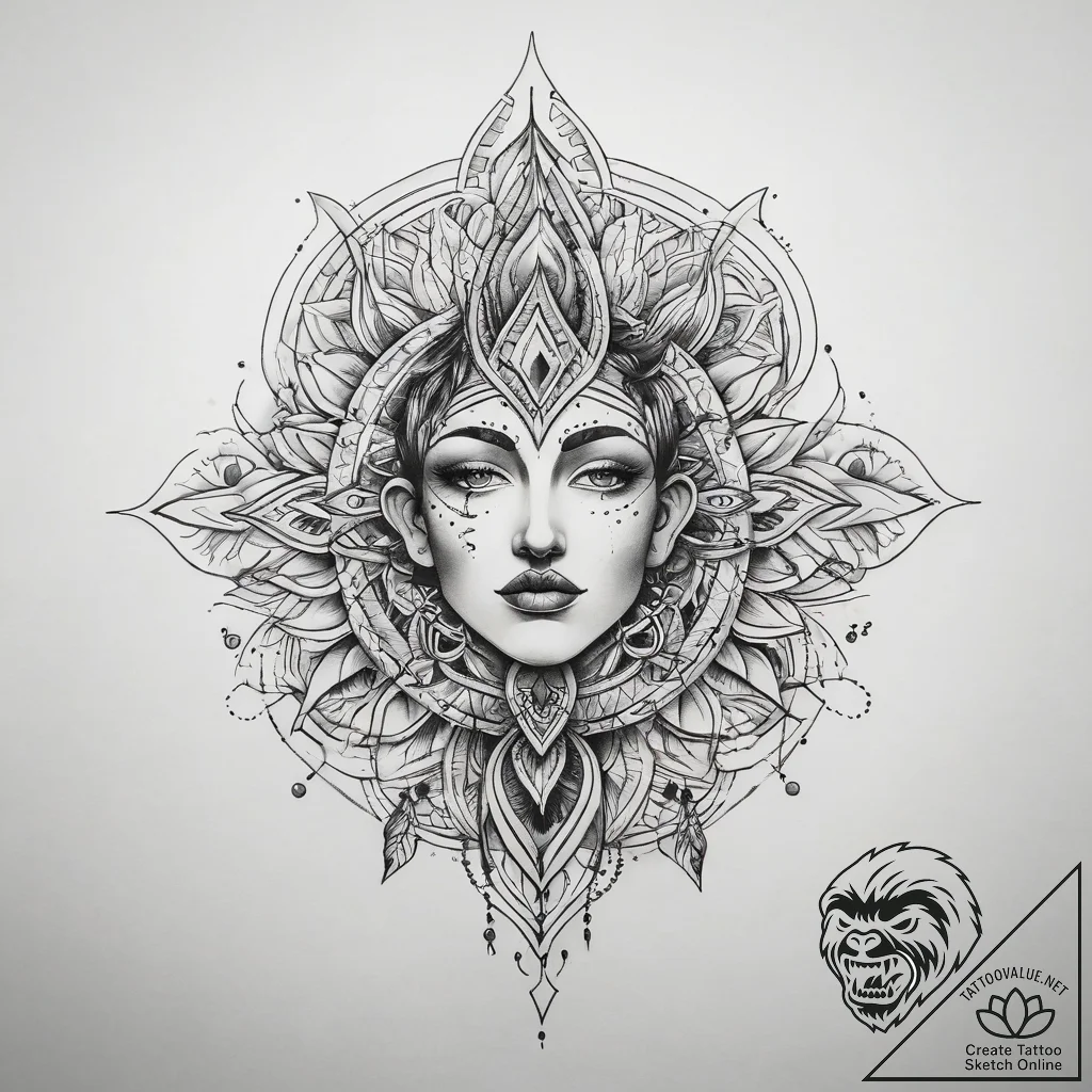 Tattoo sketch sacred sketch, tattoo flash she... - tattoo sketch (№1757437897_0, 09.09.2025 17:11) — tattoovalue.net