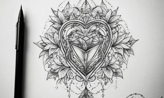 Tattoo sketch locket photo tattoo, artistic t... - tattoo sketch (№1757438494_0, 09.09.2025 17:21) — tattoovalue.net