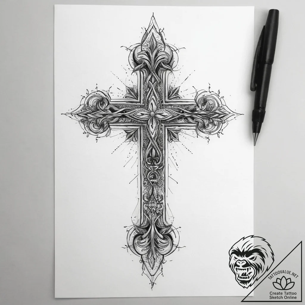 Tattoo sketch element, tattoo flash sheet des... - tattoo sketch (№1757438889_0, 09.09.2025 17:28) — tattoovalue.net