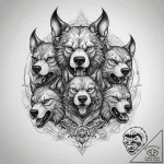 Tattoo sketch цербер, tattoo drawing outline,… – tattoo sketch (№1757440478_0, 09.09.2025 17:54) — tattoovalue.net