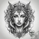 Tattoo sketch holy myth, tattoo sketch design… – tattoo sketch (№1757441272_0, 09.09.2025 18:07) — tattoovalue.net