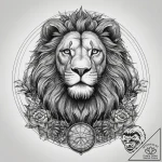 Tattoo sketch lion on a globe, tattoo sketch… – tattoo sketch (№1757442271_0, 09.09.2025 18:24) — tattoovalue.net