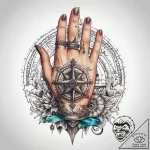 Tattoo sketch hands with a talisman, artistic… – tattoo sketch (№1757444049_0, 09.09.2025 18:54) — tattoovalue.net