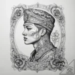Tattoo sketch soldier with a letter, tattoo f… – tattoo sketch (№1757444443_0, 09.09.2025 19:00) — tattoovalue.net
