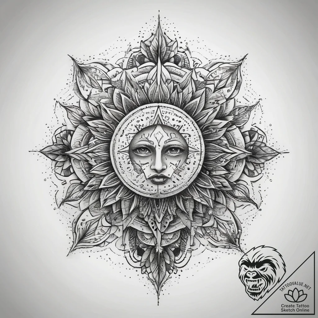 Tattoo sketch cosmic root, tattoo flash sheet... - tattoo sketch (№1757444639_0, 09.09.2025 19:03) — tattoovalue.net