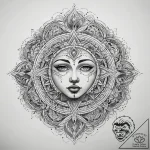 Tattoo sketch cosmic soul, concept art for ta… – tattoo sketch (№1757446426_0, 09.09.2025 19:33) — tattoovalue.net