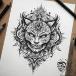 Tattoo sketch onyx, tattoo flash sheet design… – tattoo sketch (№1757447212_0, 09.09.2025 19:46) — tattoovalue.net