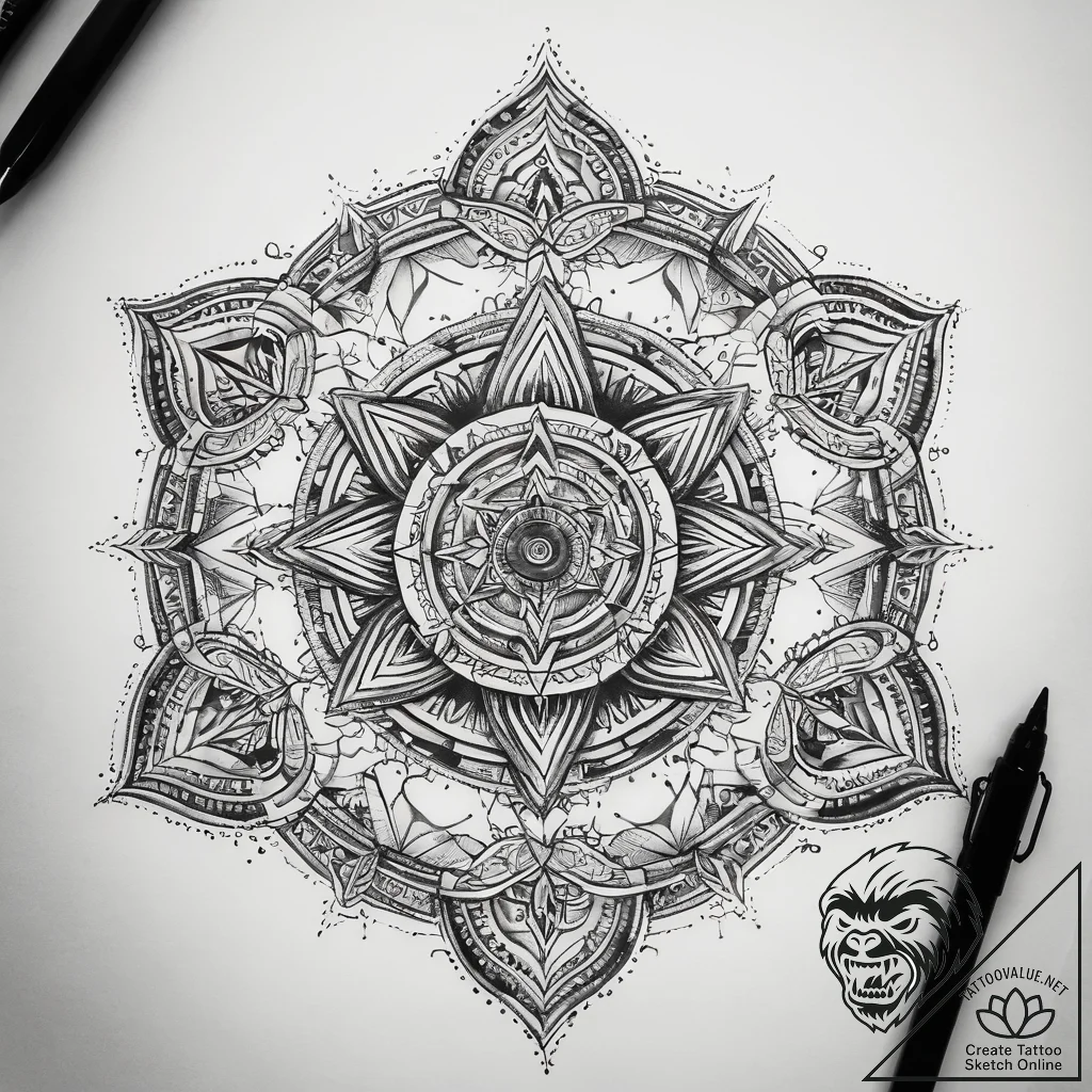 Tattoo sketch cosmic tale, ink illustration f... - tattoo sketch (№1757447799_0, 09.09.2025 19:56) — tattoovalue.net