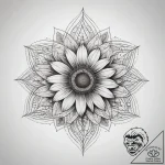 Tattoo sketch black-eyed susan, tattoo line a… – tattoo sketch (№1757447996_0, 09.09.2025 19:59) — tattoovalue.net