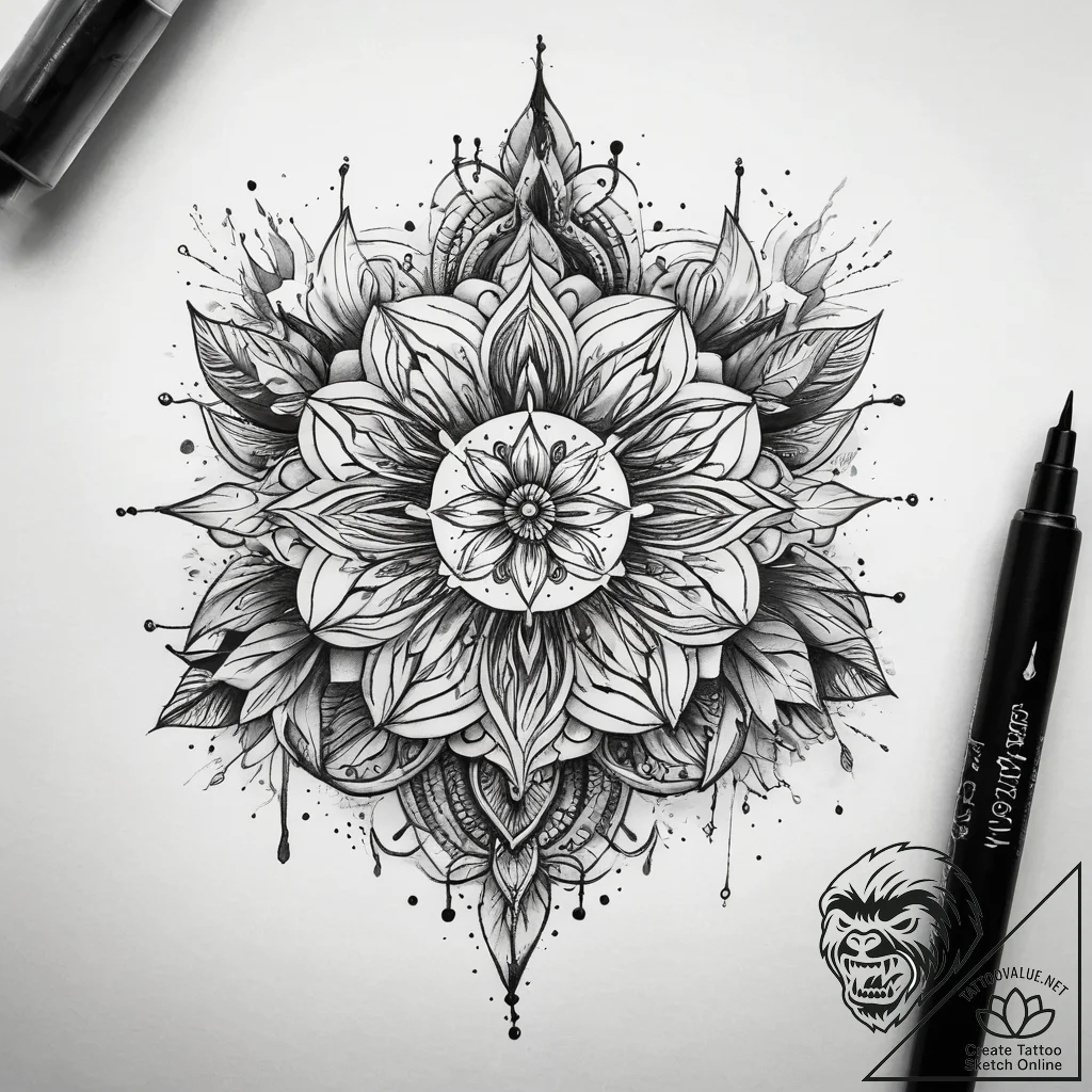 Tattoo sketch blessed grace, tattoo flash she... - tattoo sketch (№1757448191_0, 09.09.2025 20:03) — tattoovalue.net