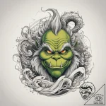 Tattoo sketch the grinch with a tail, concept… – tattoo sketch (№1757448796_0, 09.09.2025 20:13) — tattoovalue.net