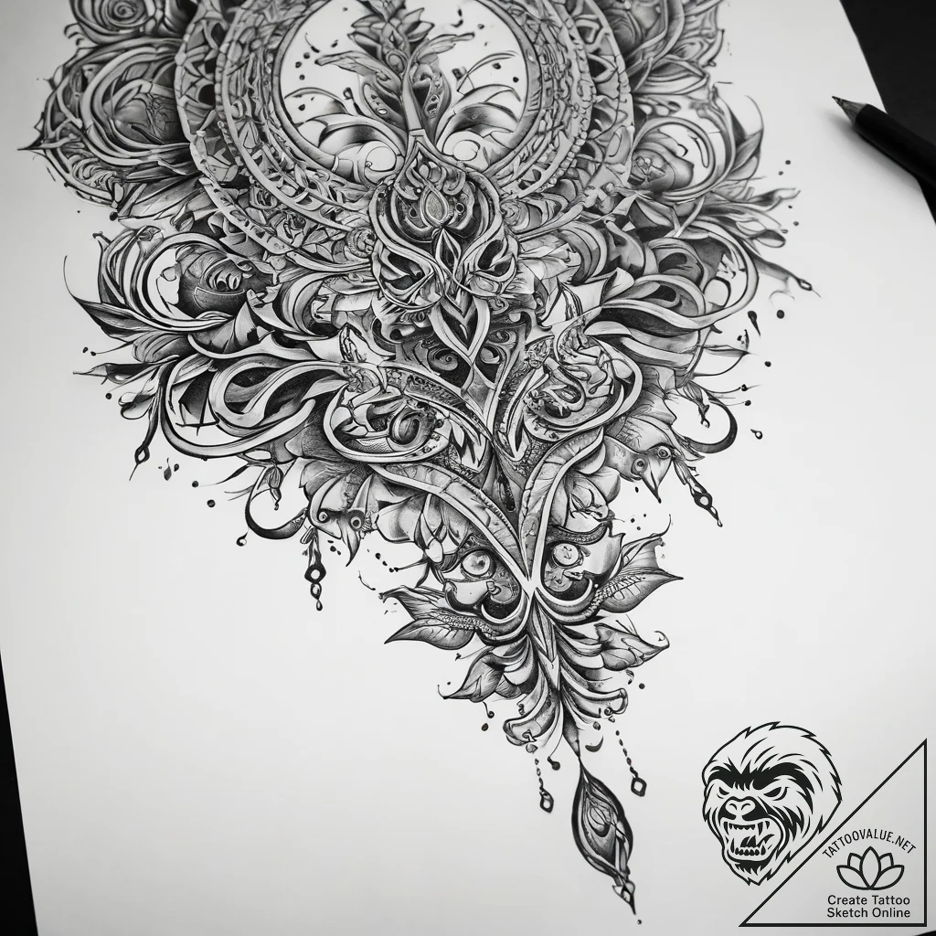 Tattoo sketch цепь, tattoo flash sheet design... - tattoo sketch (№1757448995_0, 09.09.2025 20:16) — tattoovalue.net
