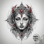 Tattoo sketch spiritual representation, conce… – tattoo sketch (№1757450769_0, 09.09.2025 20:46) — tattoovalue.net