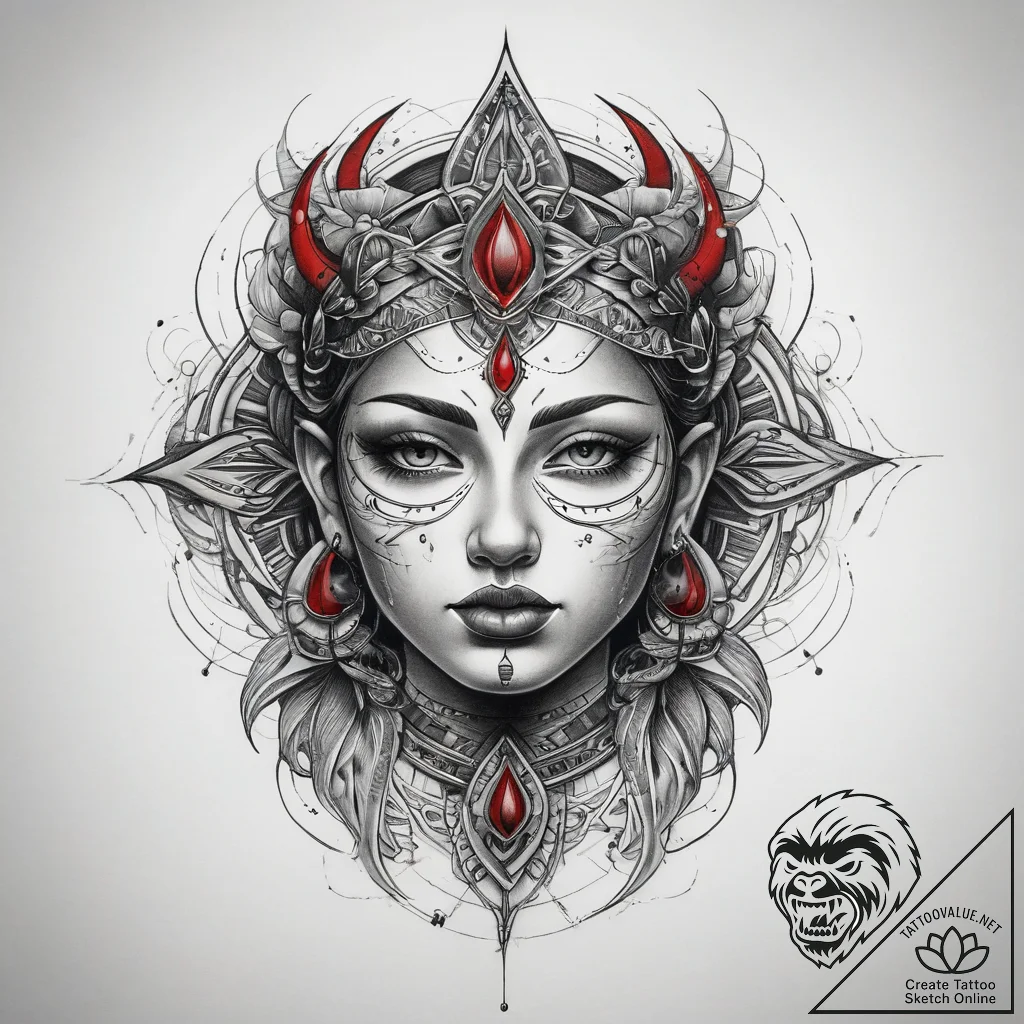 Tattoo sketch spiritual representation, conce... - tattoo sketch (№1757450769_0, 09.09.2025 20:46) — tattoovalue.net