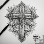 Tattoo sketch town, tattoo line art, detailed… – tattoo sketch (№1757455322_0, 09.09.2025 22:02) — tattoovalue.net