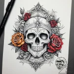 Tattoo sketch cosmic representation, artistic… – tattoo sketch (№1757455722_0, 09.09.2025 22:08) — tattoovalue.net