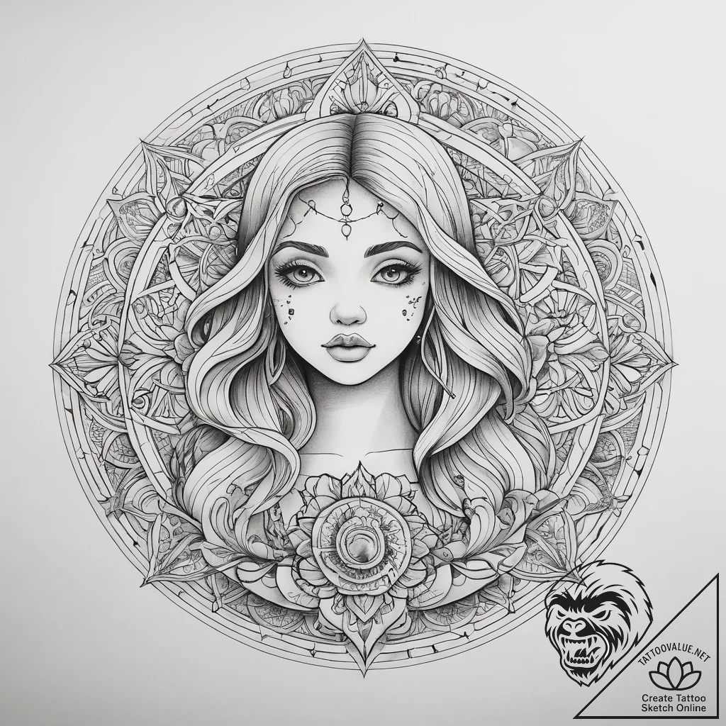 Tattoo sketch mermaid tattoo, ink illustratio... - tattoo sketch (№1757459303_0, 09.09.2025 23:08) — tattoovalue.net