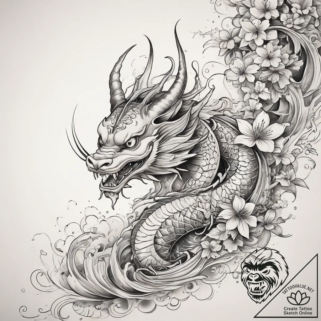 Tattoo sketch star anise, artistic tattoo ske... - tattoo sketch (№1757460313_0, 09.09.2025 23:25) — tattoovalue.net