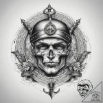 Tattoo sketch map, ink illustration for tatto… – tattoo sketch (№1757460912_0, 09.09.2025 23:35) — tattoovalue.net