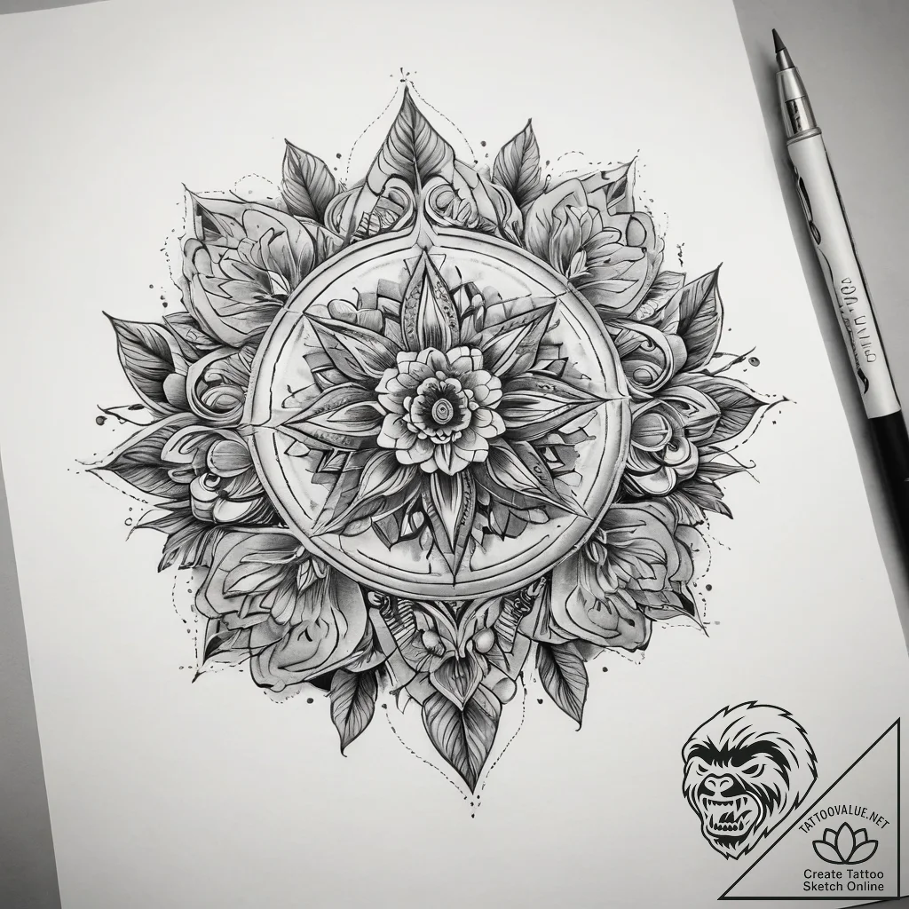 Tattoo sketch blessed tattoo, tattoo sketch d... - tattoo sketch (№1757461509_0, 09.09.2025 23:45) — tattoovalue.net