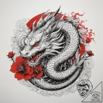 Tattoo sketch divine land, tattoo line art, b… – tattoo sketch (№1757462308_0, 09.09.2025 23:58) — tattoovalue.net