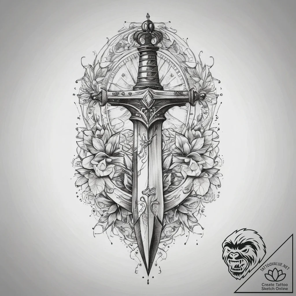 Tattoo sketch dagger tattoo, tattoo sketch de... - tattoo sketch (№1757462714_0, 10.09.2025 00:05) — tattoovalue.net
