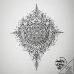 Tattoo sketch copper, tattoo line art, on a c… – tattoo sketch (№1757465694_0, 10.09.2025 00:54) — tattoovalue.net