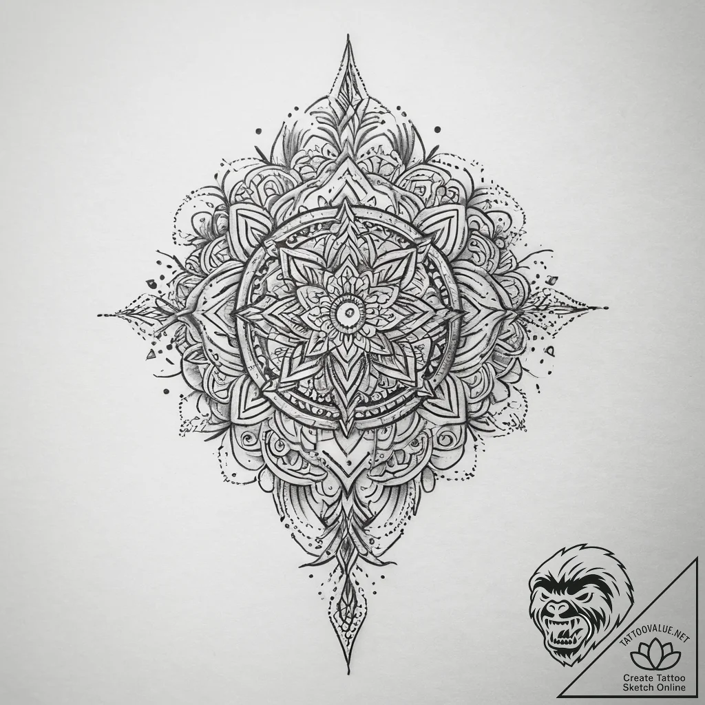 Tattoo sketch copper, tattoo line art, on a c... - tattoo sketch (№1757465694_0, 10.09.2025 00:54) — tattoovalue.net