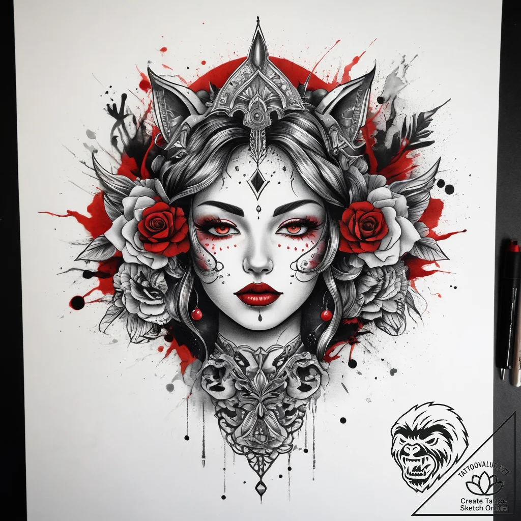 Tattoo sketch mystical representation, tattoo... - tattoo sketch (№1757466089_0, 10.09.2025 01:01) — tattoovalue.net