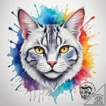 Tattoo sketch tabby cat, tattoo flash sheet d… – tattoo sketch (№1757470406_0, 10.09.2025 02:13) — tattoovalue.net