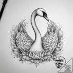 Tattoo sketch elegant swan, tattoo sketch des… – tattoo sketch (№1757473121_0, 10.09.2025 02:58) — tattoovalue.net