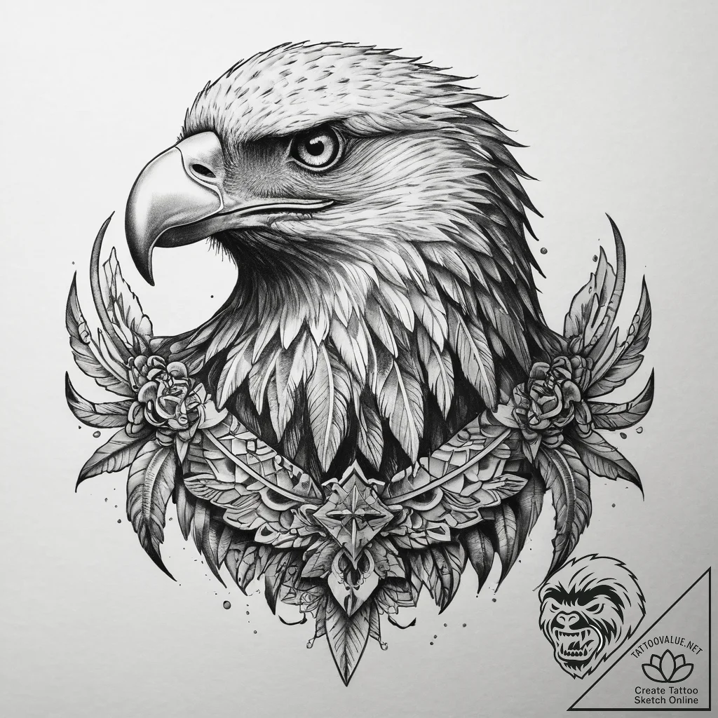 Tattoo sketch орел, tattoo flash sheet design... - tattoo sketch (№1757473314_0, 10.09.2025 03:01) — tattoovalue.net