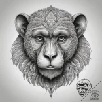 Tattoo sketch mandrill, concept art for tatto… – tattoo sketch (№1757474282_0, 10.09.2025 03:18) — tattoovalue.net