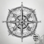 Tattoo sketch spiritual compass – tattoo sketch (№1757474475_0, 10.09.2025 03:21) — tattoovalue.net