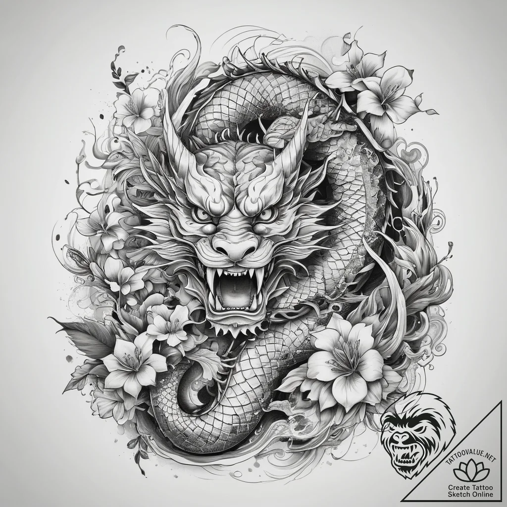 Tattoo sketch divine character, concept art f... - tattoo sketch (№1757475636_0, 10.09.2025 03:40) — tattoovalue.net